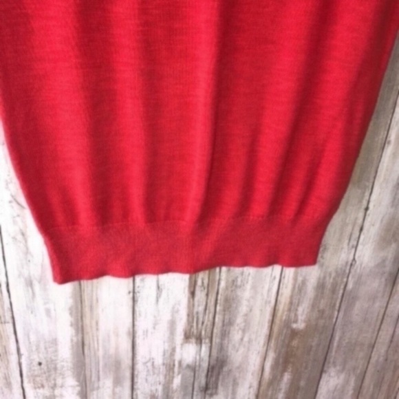 J. Crew Red Sweater Type Blouse - Picture 4 of 4